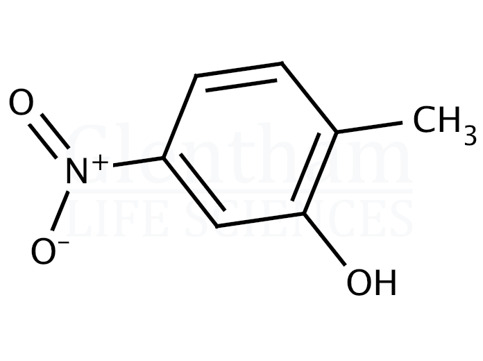 2-Methyl-5-nitrophenol (5-Nitro-o-cresol) Structure