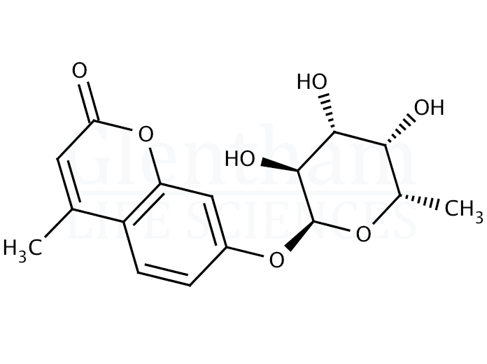Structure for 4-Methylumbelliferyl a-L-fucopyranoside