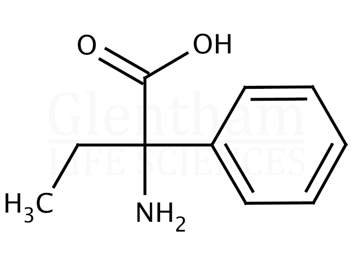 Structure for 2-Amino-2-phenylbutyric acid  (5438-07-3)