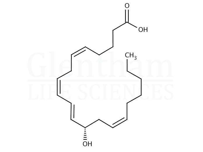 12(S)-Hydroxy-(5Z,8Z,10E,14Z)-eicosatetraenoic acid Structure
