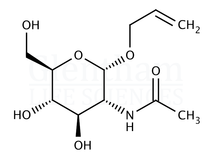 Structure for Allyl 2-acetamido-2-deoxy-a-D-glucopyranoside