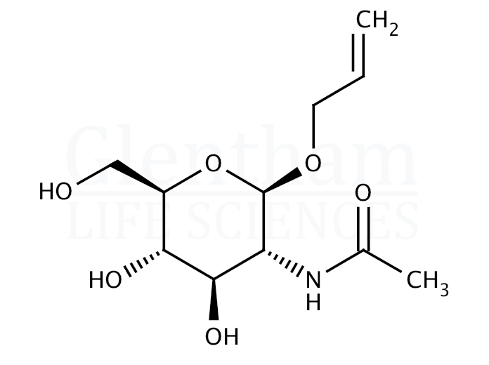 Allyl 2-acetamido-2-deoxy-b-D-glucopyranoside Structure