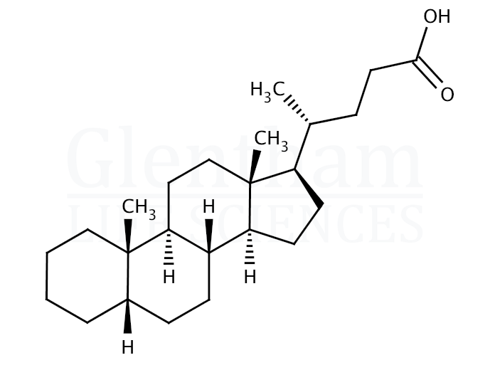 5beta-Cholanic acid Structure