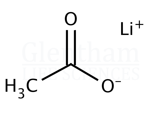 Lithium acetate anhydrous Structure