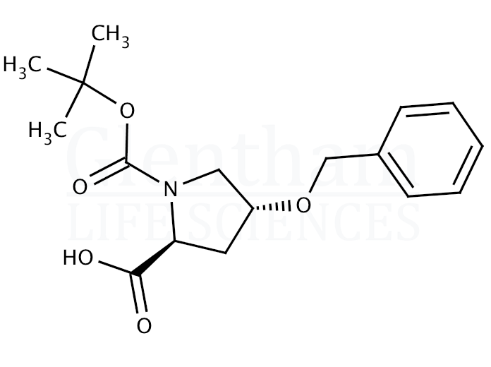 Structure for Boc-Hyp(Bzl)-OH   (54631-81-1)