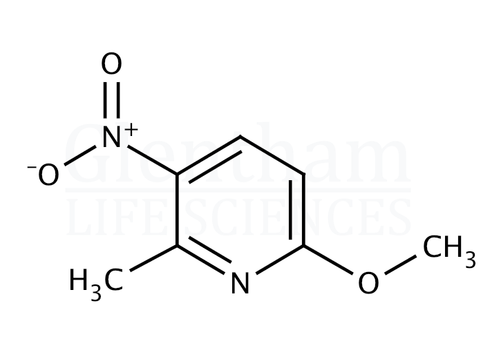 2-Methoxy-5-nitro-6-picoline (2-Methoxy-6-methyl-5-nitropyridine) Structure
