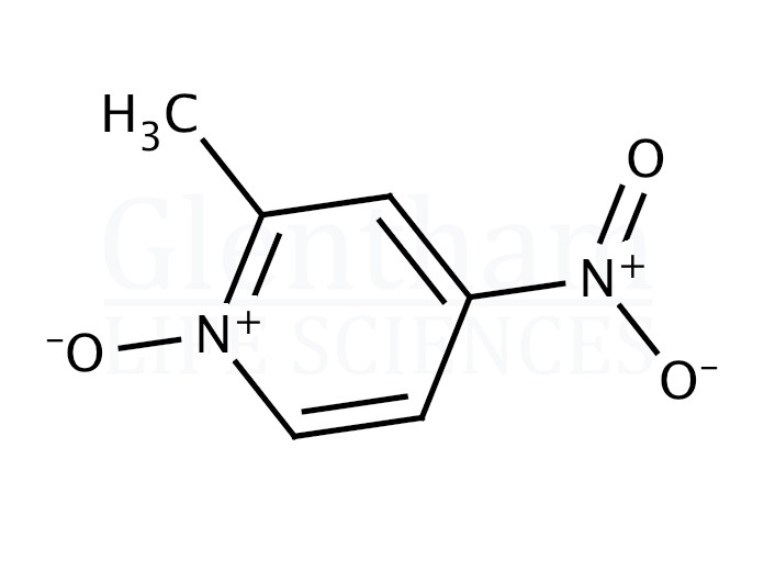 4-Nitro-2-picoline-N-oxide (2-Methyl-4-nitropyridine-N-oxide) Structure