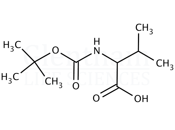 Boc-DL-Val-OH  Structure