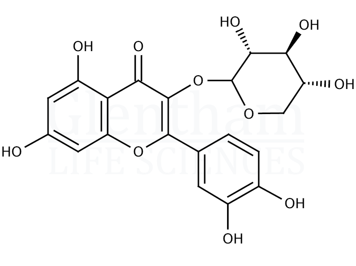 Quercetin-3-D-xyloside Structure