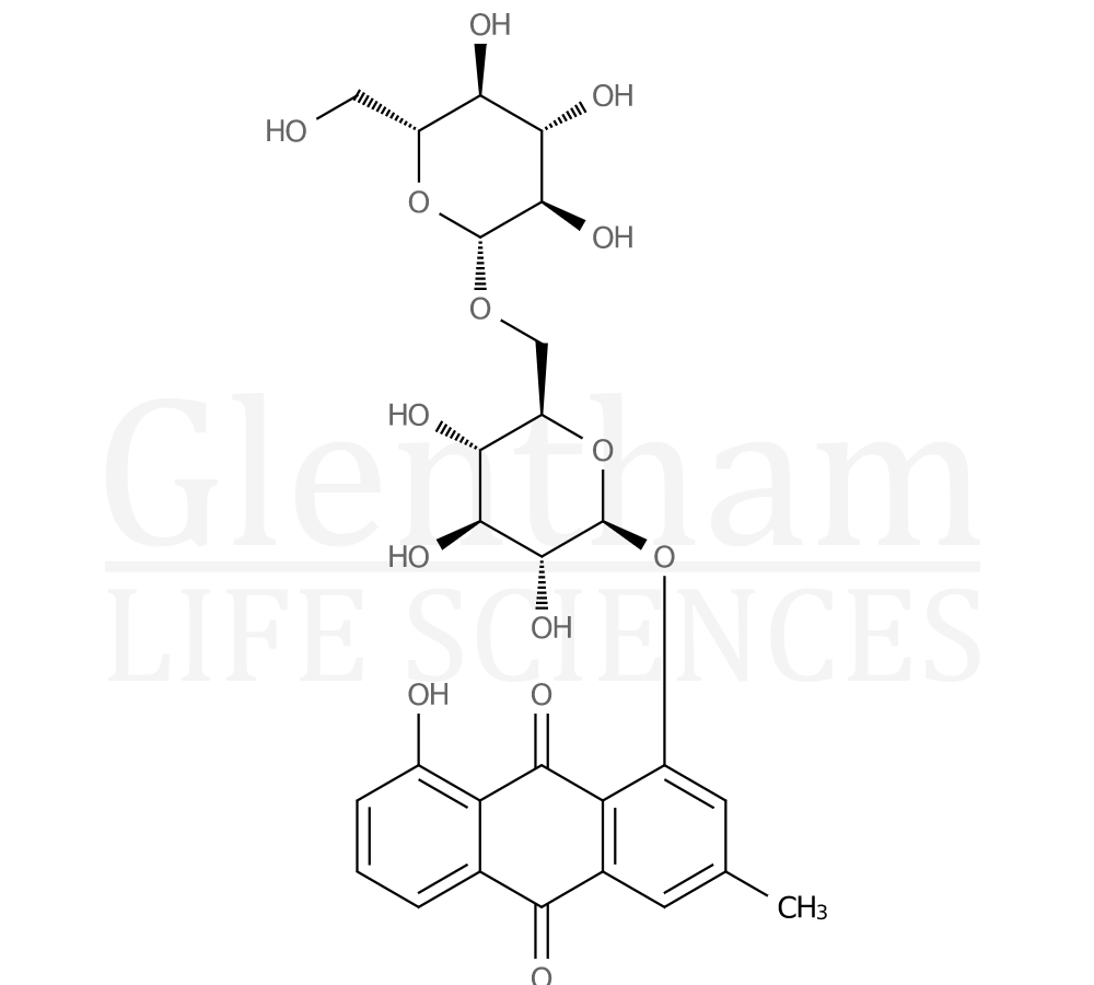 Large structure for  Chrysophanol-1-O-β-gentiobioside  (54944-38-6)
