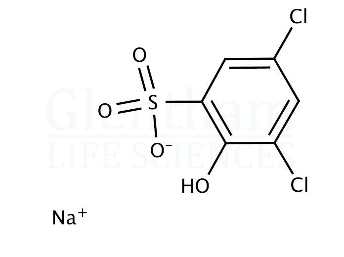3,5-Dichloro-2-hydroxybenzenesulfonic acid sodium salt Structure