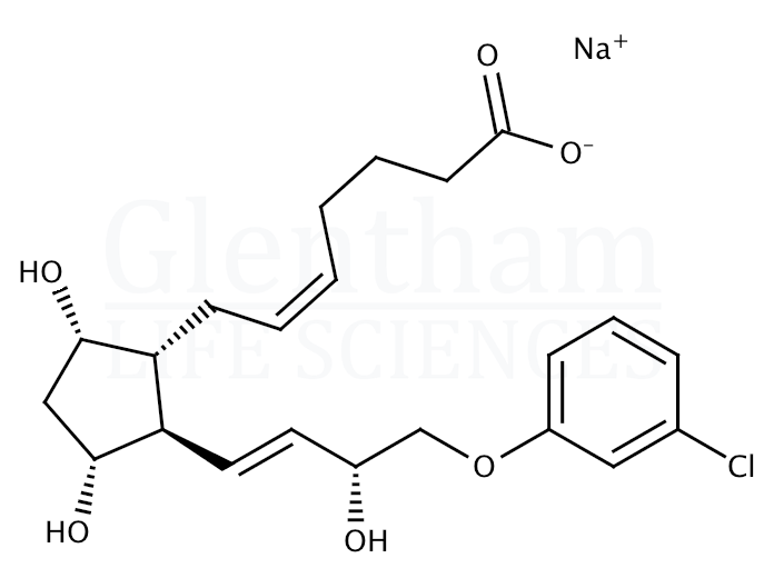 Structure for (+/-)-Cloprostenol sodium salt hydrate
