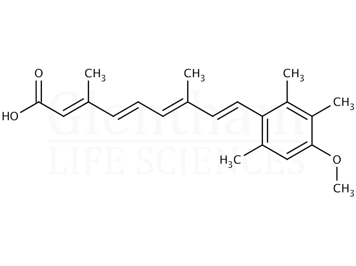Structure for Acitretin, EP grade (55079-83-9)