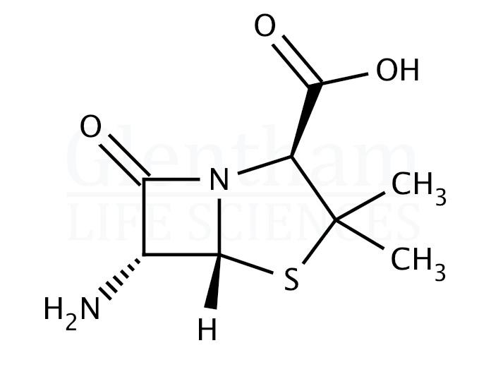 Structure for 6-Aminopenicillanic acid (551-16-6)