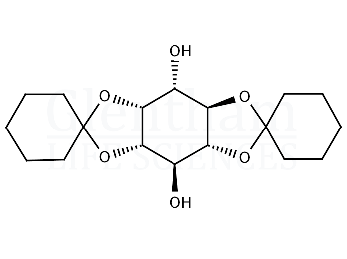 1,2:4,5-Biscyclohexylidene D-myo-inositol Structure