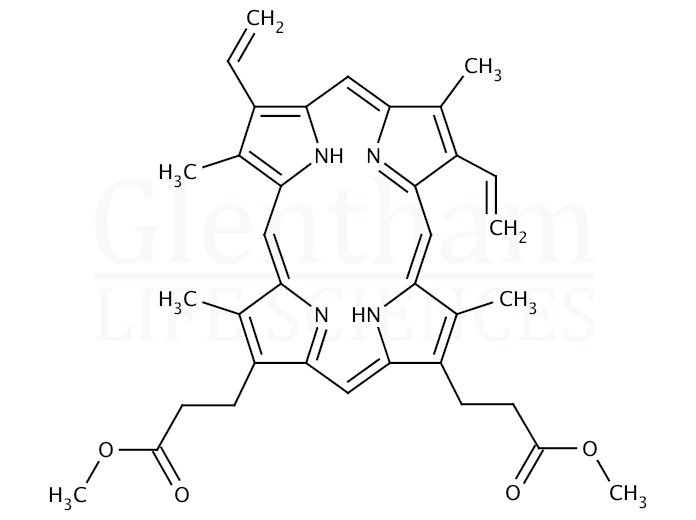 Structure for Protoporphyrin IX dimethyl ester