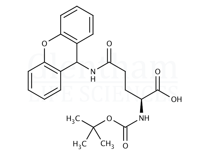 Structure for Boc-Gln(Xan)-OH