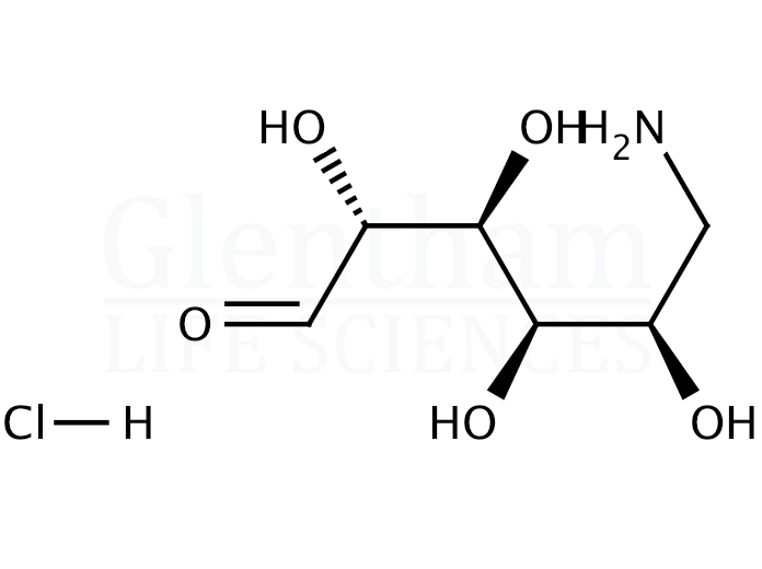 6-Amino-6-deoxy-D-glucose hydrochloride Structure