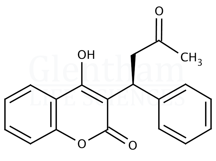 (S)-(-)-Warfarin Structure