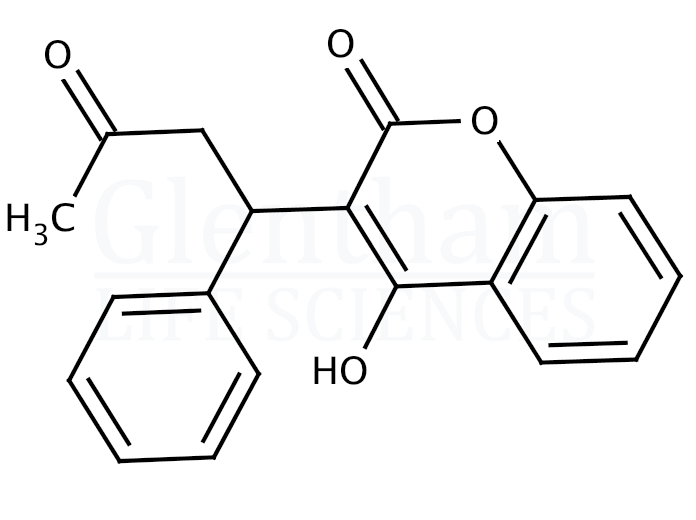 (R)-(+)-Warfarin Structure