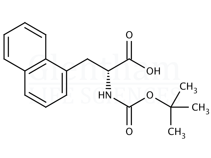 Structure for Boc-1-Nal-OH   (55447-00-2)