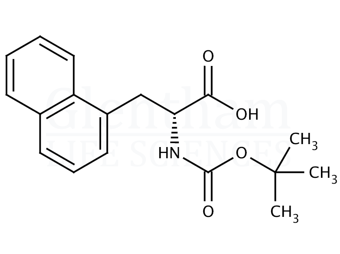Structure for  Boc-1-Nal-OH    (55447-00-2)