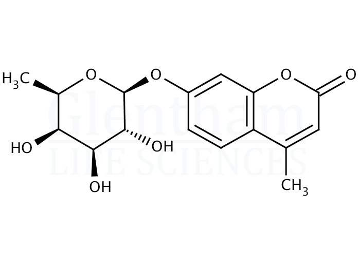 4-Methylumbelliferyl b-D-fucopyranoside Structure