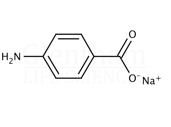 Structure for 4-Aminobenzoic acid sodium salt (555-06-6)