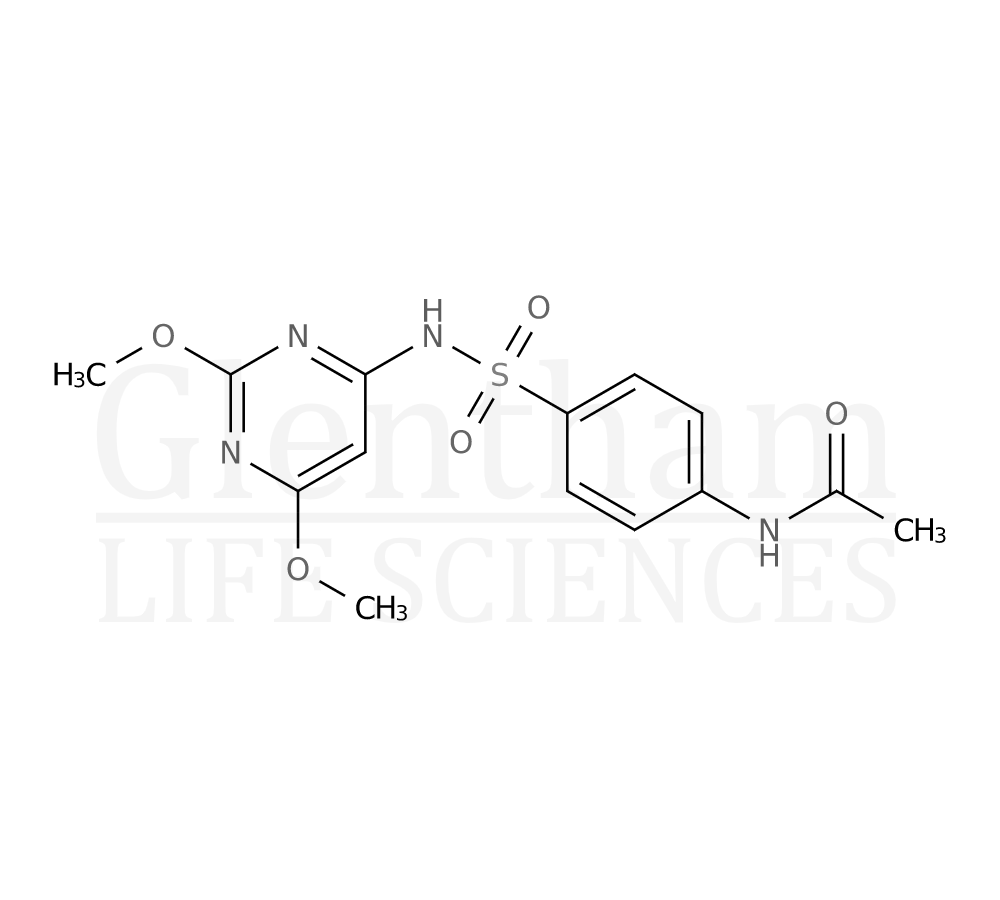 N4-Acetylsulfadimethoxine Structure