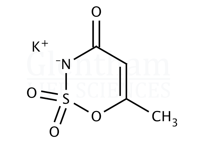 Acesulfame K, BP, Ph. Eur., USP grade Structure