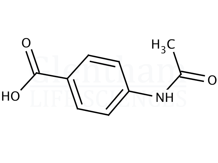 4-Acetamidobenzoic acid  Structure