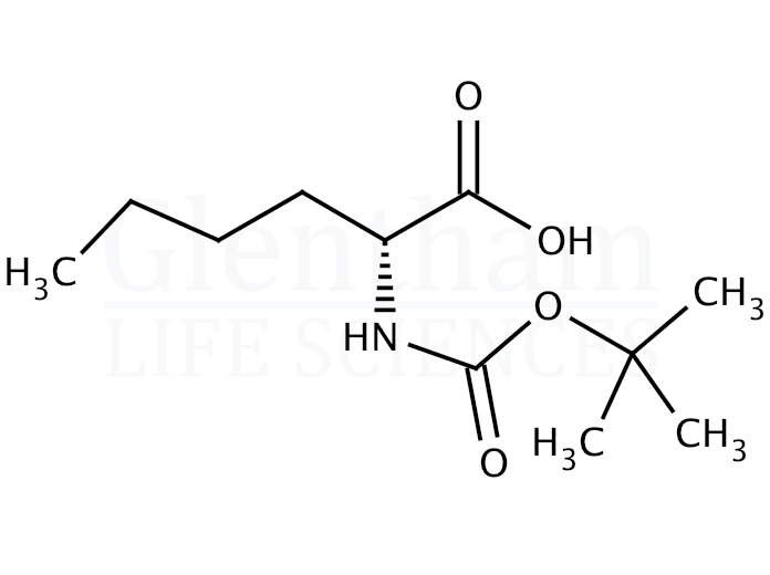 Structure for Boc-D-Nle-OH 