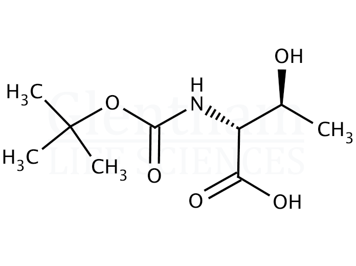 Structure for Boc-D-Thr-OH (55674-67-4)