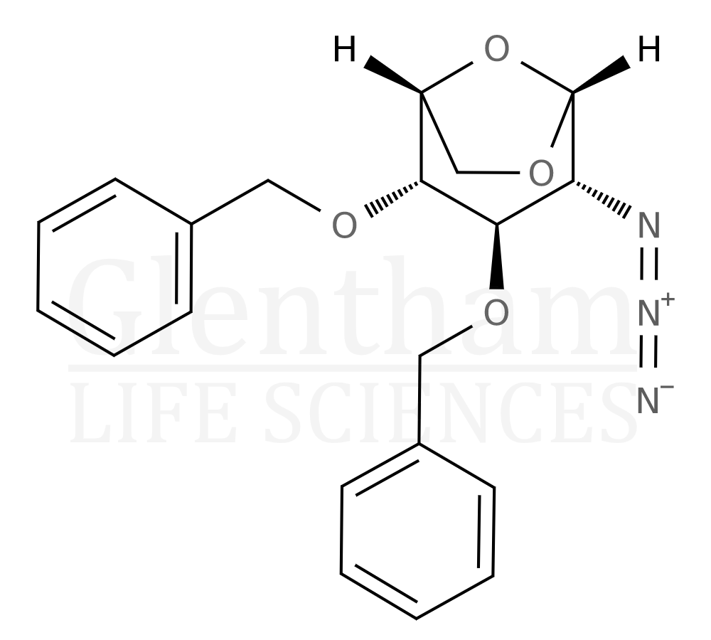 Structure for 1,6-Anhydro-2-azido-3,4-di-O-benzyl-2-deoxy-β-D-glucopyranose