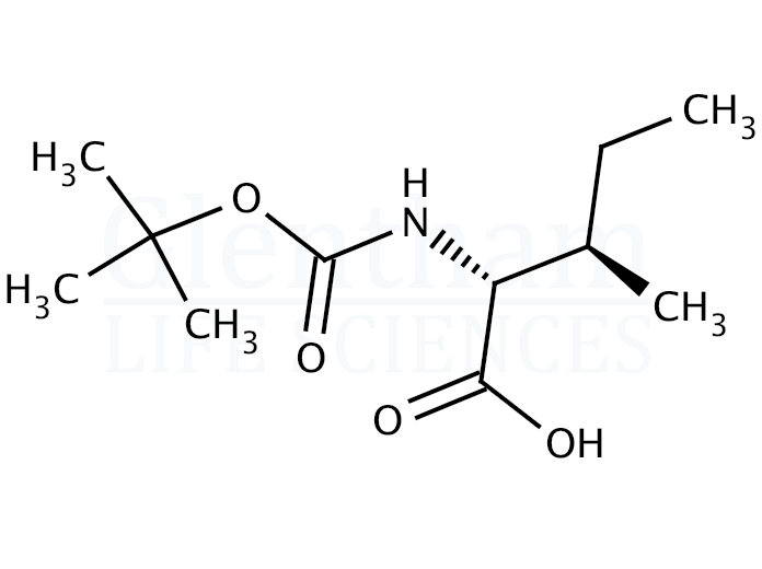 Structure for Boc-D-Ile-OH  