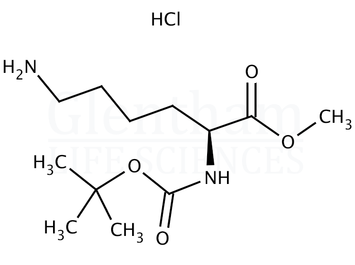 Boc-Lys-OMe hydrochloride Structure