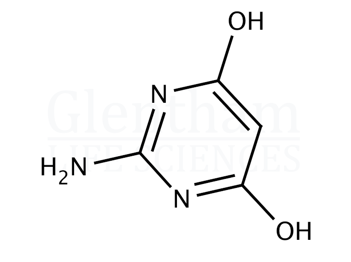 2-Amino-4,6-dihydroxypyrimidine Structure