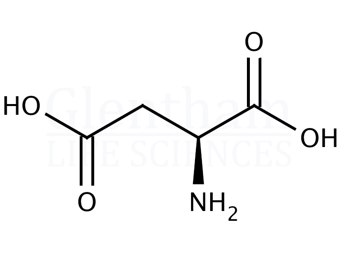 Structure for L-Aspartic acid, 99%