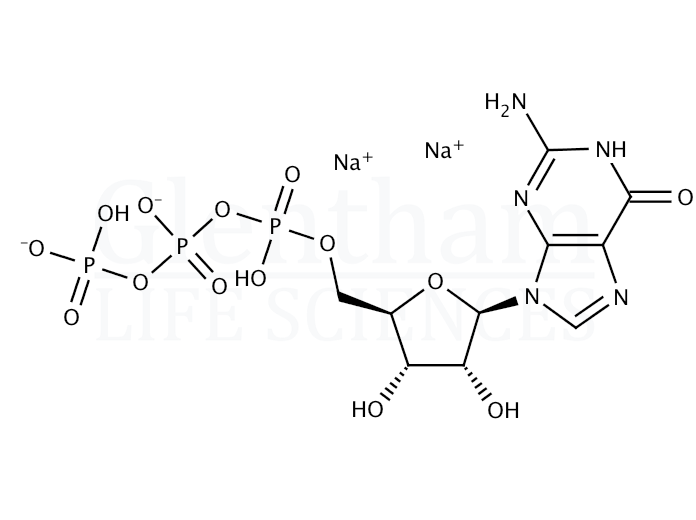 Guanosine-5''-triphosphate disodium salt Structure