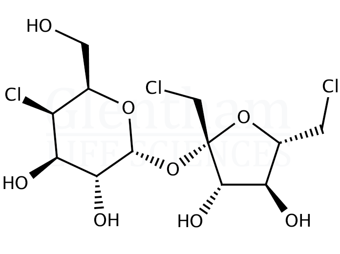 Structure for Sucralose, USP grade (56038-13-2)