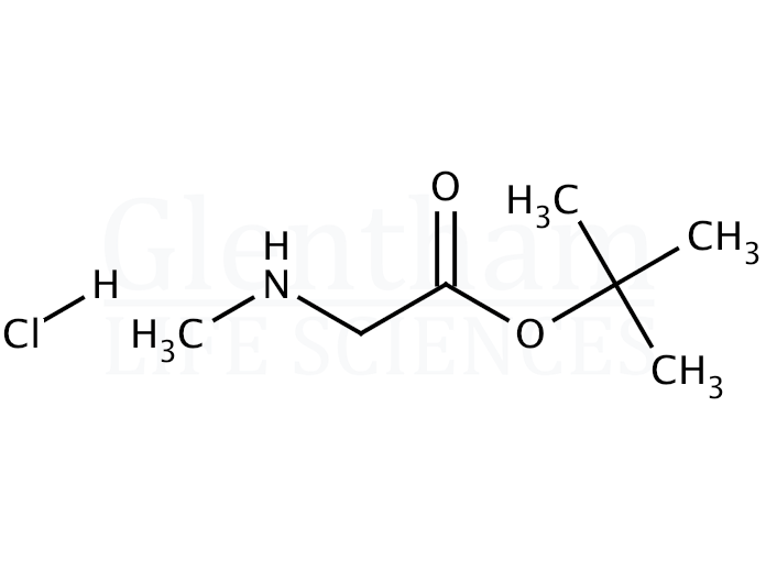 Sarcosine tert-butyl ester hydrochloride  Structure