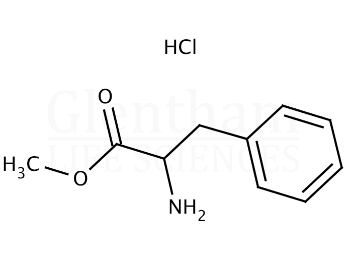 Structure for DL-Phenylalanine methyl ester hydrochloride (5619-07-8)