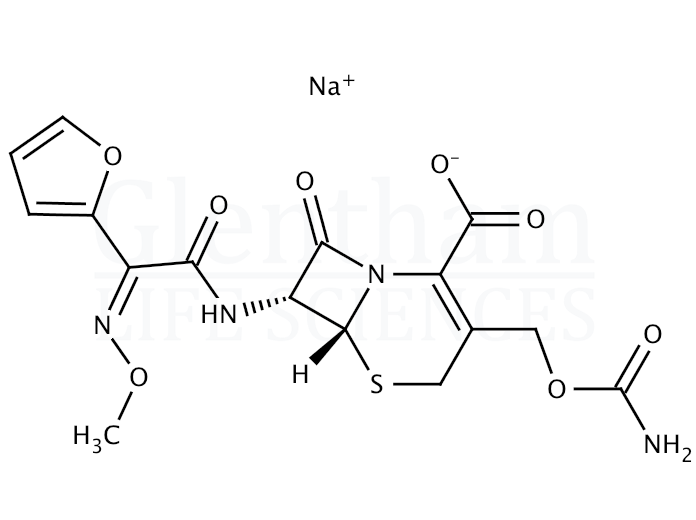 Structure for Cefuroxime sodium salt (56238-63-2)