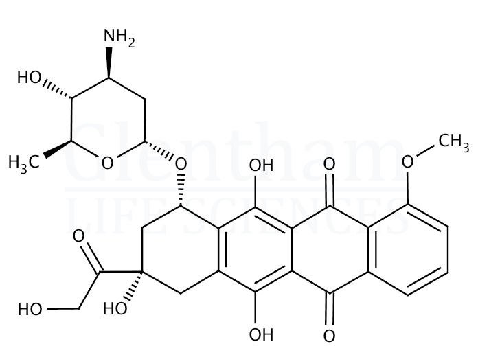 Epirubicin hydrochloride Structure