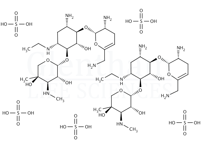 Structure for Netilmicin sulfate salt (56391-57-2)