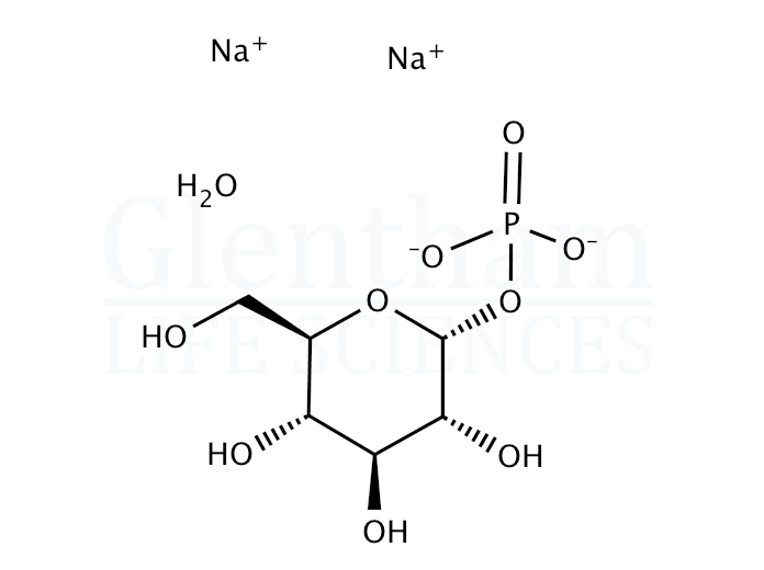 a-D-Glucose 1-phosphate disodium salt hydrate Structure