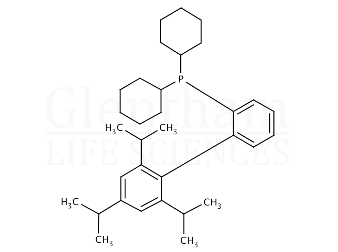 2-(Dicyclohexylphosphino)-2'',4'',6''-triisopropylbiphenyl Structure