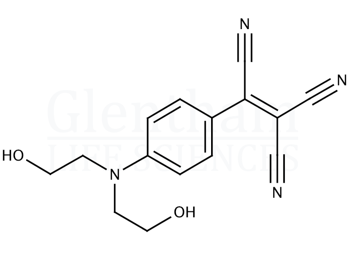 [4-[Bis(2-hydroxyethyl)amino]phenyl]-1,1,2-ethylenetricarbonitrile Structure