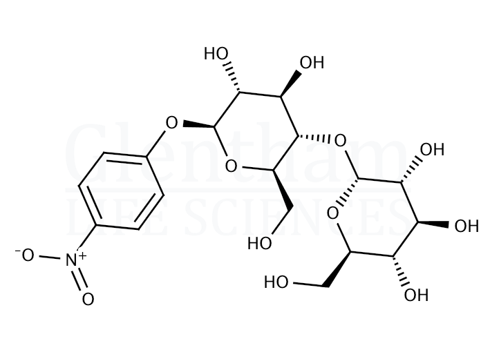 Structure for 4-Nitrophenyl b-D-maltopyranoside
