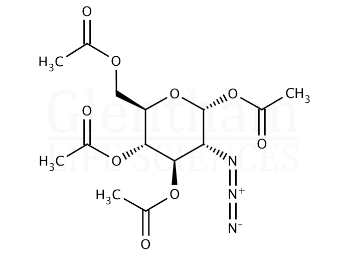 1,3,4,6-Tetra-O-acetyl-2-azido-2-deoxy-a-D-glucopyranose Structure